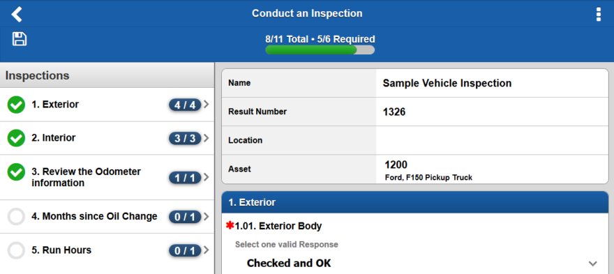EZMaxMobile Inspection Forms